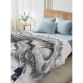 thumbnail image 4 of Dinosaurs Boy Queen Size Flat Sheet, Wrinkleproof & Fadeproof Cooling Flat Bed Sheet Only, Gray Funny Cartoon Forest Animals Breathable Soft Bedding Top Sheets 90 x 102 Inches, 4 of 8