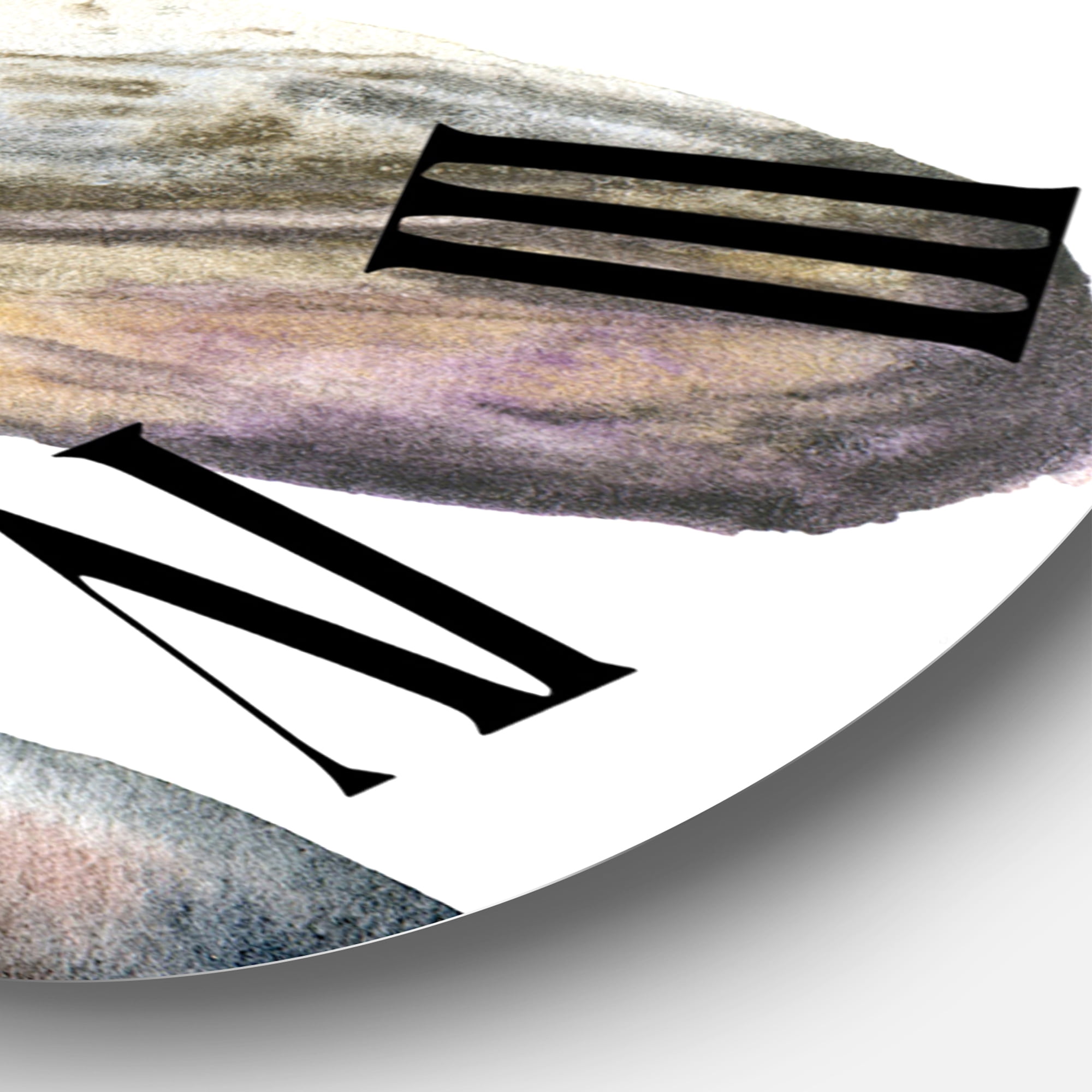Designart 1 in Quartz Coastal Wall Clock