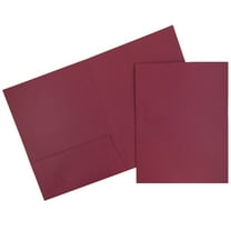 JAM Paper Linen Two Pocket Folders, Burgundy Red, 9 x 12, 100/Pack