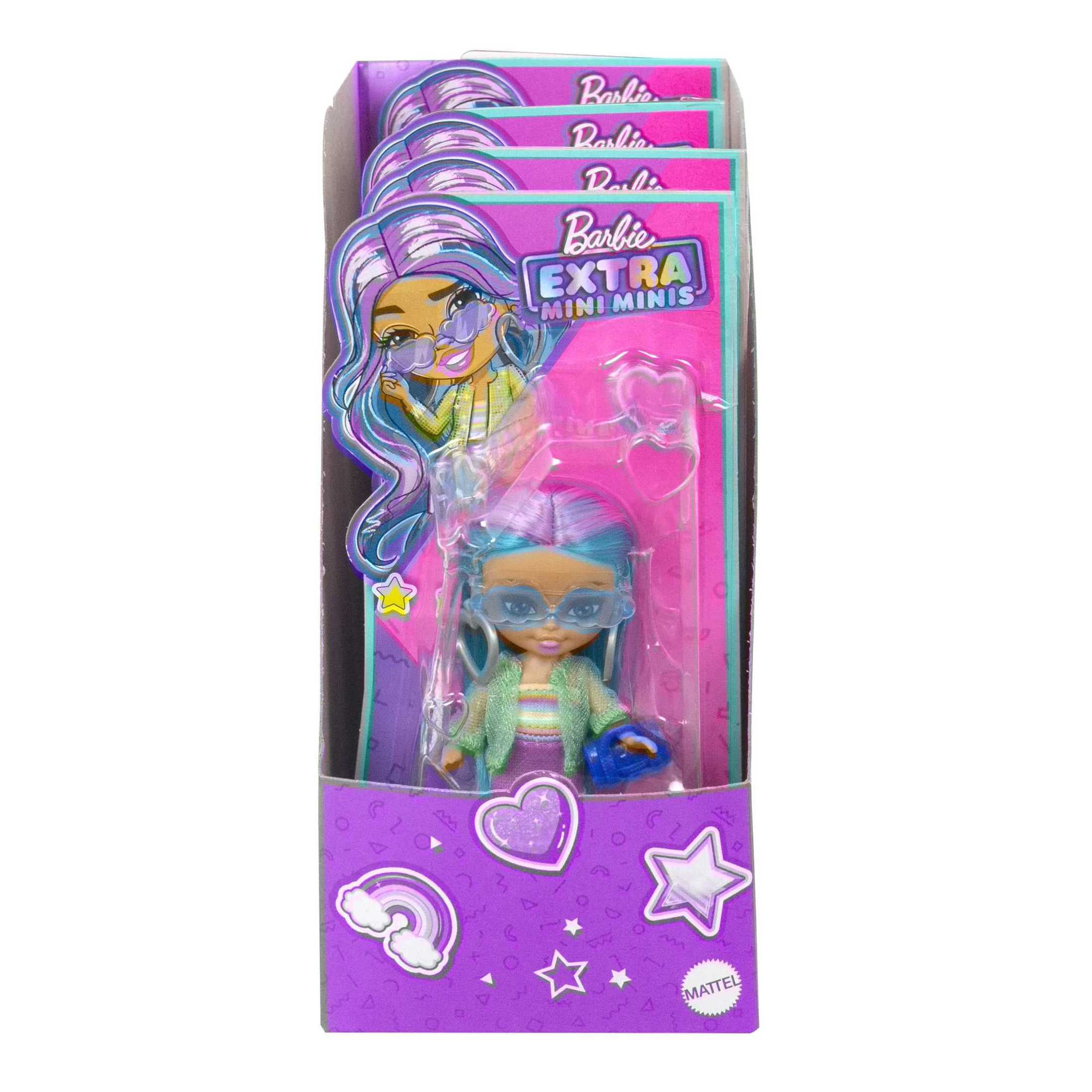 Barbie Extra Mini Minis Skate Style Doll with Trendy Blue Hair Sporty Outfit Accessories Walmart