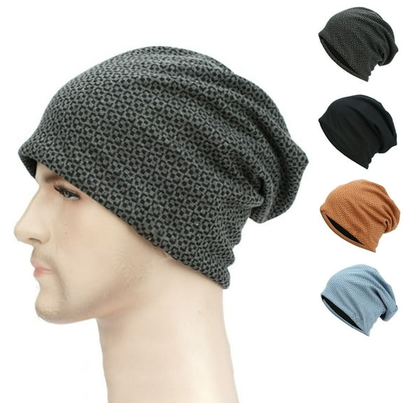 D-GROEE Women Men Stylish Winter Hip-hop Soft Stretch Knit Slouchy Beanie Hat Skull Cap