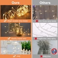 thumbnail image 3 of GFDYREE Window Curtain String Light 300 LED 8 Lighting Modes Fairy Lights Remote Control USB Powered Waterproof Lights for Christmas Bedroom Party Wedding Home Garden Wall Decorations, (Warm, 3 of 7