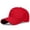 Red, variant on Hkoxplj Unisex Basic 6 Panel Baseball Cap Adjustable Solid Cotton Dad Hat Breathable Pre-Curved Bill Outdoor Sun Hat for Men Women Running Hiking Summer All Seasons 10 Colors Packable Travel Cap