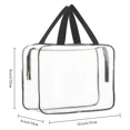 thumbnail image 5 of ELVY - 2Pcs Large Clear Makeup Cosmetic Toiletry Organizer Bag, Clear Plastic Tote Bags, 5 of 6