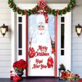 thumbnail image 3 of Cortina de puerta de decoración de Feliz Navidad, adorno colgante de dibujos animados de Papá Noel, muñeco de nieve, Reno para el hogar, fiesta de ensueño, entrada de Navidad, 3 of 5