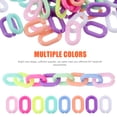 thumbnail image 2 of Miangastore 800Pcs Acrylic Linking Ring Detachable Acrylic Chain Link Rings Bag Strap Chain Making Rings, 2 of 8