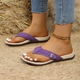 thumbnail image 2 of Women's Casual Flip Flops Cushion Arch Support Walking Thong Sandals Lightweight Non-Slip Beach Slippers,40, 2 of 5