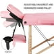 thumbnail image 4 of Mesa de masaje Yaheetech portátil, ajustable y plegable, rosa, 4 of 9
