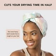 thumbnail image 4 of Kitsch Satin Wrapped Microfiber Hair Towel - Aura, 1 Count, 4 of 13