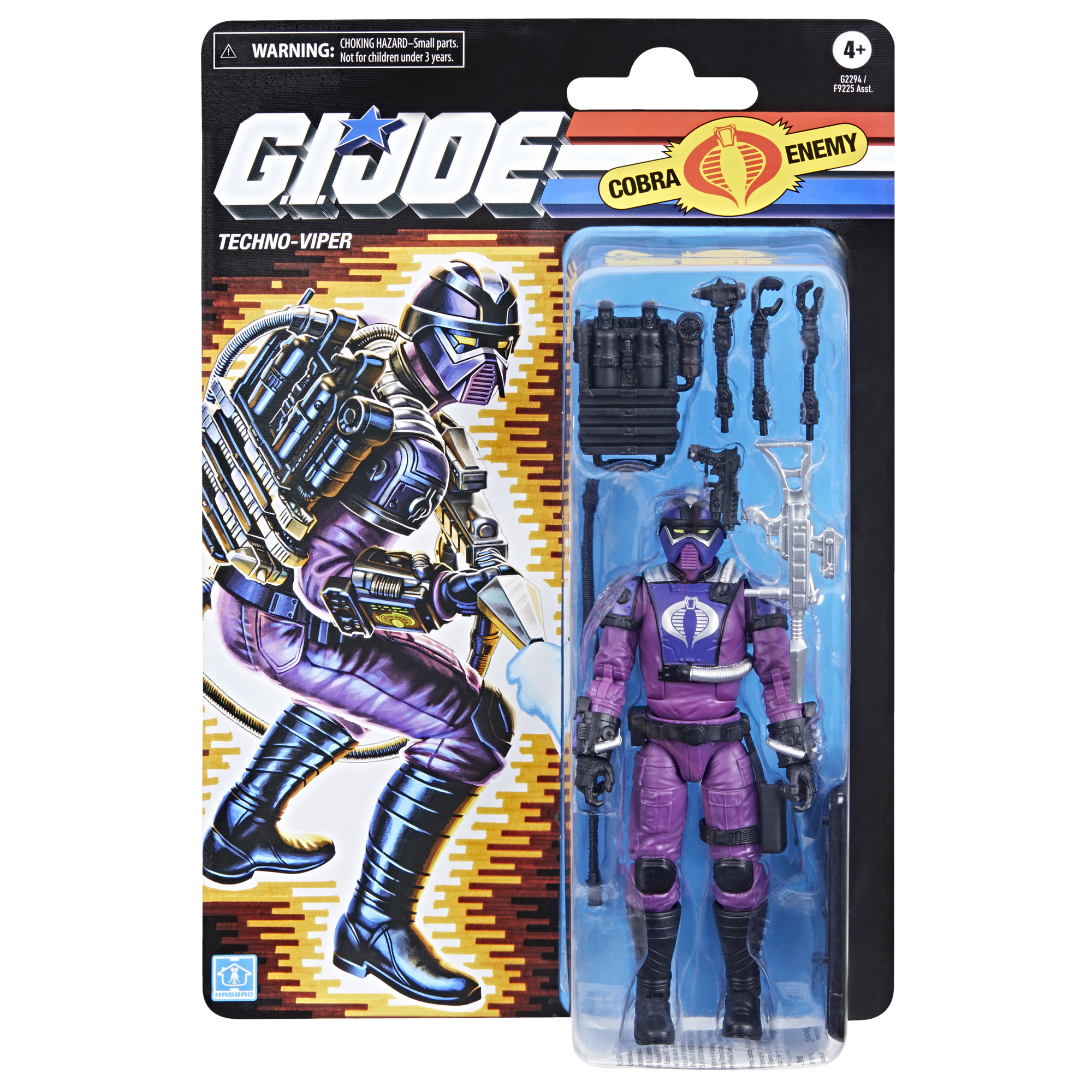 G.I. Joe Classified Series Retro Cardback Techno-Viper, 6 Inch Action Figure