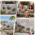 thumbnail image 5 of Spring Tulips Flower Outdoor Waterproof Pillow Covers, Vintage Floral Barn Doors Rustic Beige Decorative Square Throw Pillowcase Sofa Cushion Sham for Patio/Couch/Chair, 18"x18" 2 Pack, 5 of 8