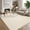 Beige, variant on HIWEAVER Camel 2' x 6' Neutral Solid Area Rug for Living Room Washable Non Slip Modern Indoor Carpet for Bedroom Decor Low Pile Farmhouse Floor Cover