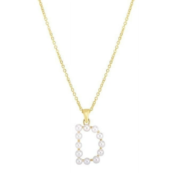18 in. 14K Yellow Gold Initial D Pendant Chain Necklace