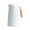 Weiß, variant on 1L vacuum flask, glass thermos flask, double-walled vacuum coffee pot teapot, thermos flask for coffee, tea, water, drink