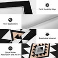 thumbnail image 5 of Black White Beige Boho Outdoor Rug 3x5 Ft, Non Slip Washable Area Rug, Western Geometric Aesthetic Patio Rugs Carpet Runner, Large Floor Mat for Indoor/Outdoor Deck Porch Camping, 5 of 8