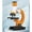 Orange, variant on Gqtwoy Microscope for Adults Kids Students, 100X-1200X Microscopes, Biological Compound Monocular Microscope Kit for School Lab, Homeschool Educational Toys Christmas Gifts
