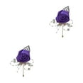 thumbnail image 3 of Guardoinrt Modern Minimalist Brooch Pin Unique And Fashionable Statement Piece Stylish Versatile Flower Brooch blue purple 2Set, 3 of 6