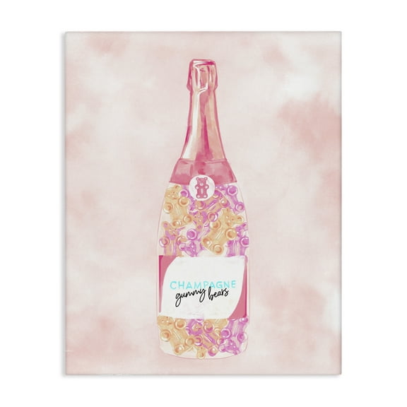 Stupell Industries Candy Filled Champagne Food & Beverage Painting Gallery Wrapped Canvas Art Print Wall Art, 16 x 20