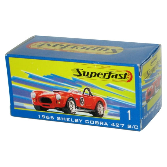 Matchbox Superfast (2004) Red 1965 Shelby Cobra 427 SC S/C Power Grab Box Toy Car #1