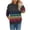 Dark Gray Sweatshirts, variant on Qgtaibl Casual Sweatshirts for Women Rainbow Stripe Print Crew Neck Pullover Drop Shoulder Long Sleeve Soft Lightweight Daily Shirt Pink XL