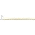 thumbnail image 4 of 10k Two-Tone Gold 3.5mm Lite Pave Diamond Cut Figaro Chain Link Bracelet or Anklet, 4 of 5