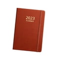 thumbnail image 2 of Cuaderno diario A5, diarios 2023 libretas objetivos hábitos seguimiento tapa 180 hojas 360 páginas para , marrón Salvador Planificador de cuaderno, 2 of 9