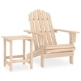thumbnail image 1 of vidaXL Garden Adirondack Chair with Table Solid Fir Wood, 1 of 3