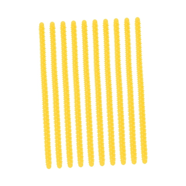 Rizador de pelo de silicona Yuyangstore 10 piezas grande amarillo