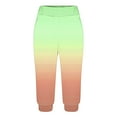 thumbnail image 3 of CLOISE Capris Pants for Women Active Stretch Capris Joggers With Pockets Soft Elastic Waist Running Petite Capri Sweatpants Pull On Capri Lounge Pants Gradient Color Casual Yoga Capris Green, 3 of 6