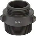 Aluminum 2inches NPT to 1 1/2inches NH Double Male Fire Hose Adapter