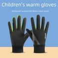 thumbnail image 2 of Guantes cálidos para niños y niñas, para niños medianos y grandes, con forro polar, antideslizantes, resistentes al viento y al agua., 2 of 6