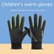 thumbnail image 4 of Guantes cálidos para niños y niñas, para niños medianos y grandes, con forro polar, antideslizantes, resistentes al viento y al agua., 4 of 6