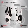 thumbnail image 3 of Zero Friction Men's Golf Glove, Left Hand, One Size, White, 3 of 5