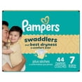 thumbnail image 3 of Pampers Swaddlers Diapers, Size S7 (26-50 lbs), Absorbent, Keeps Baby Dry and Comfortable, Skin Safe Disposable Baby Diaper, 3 of 27