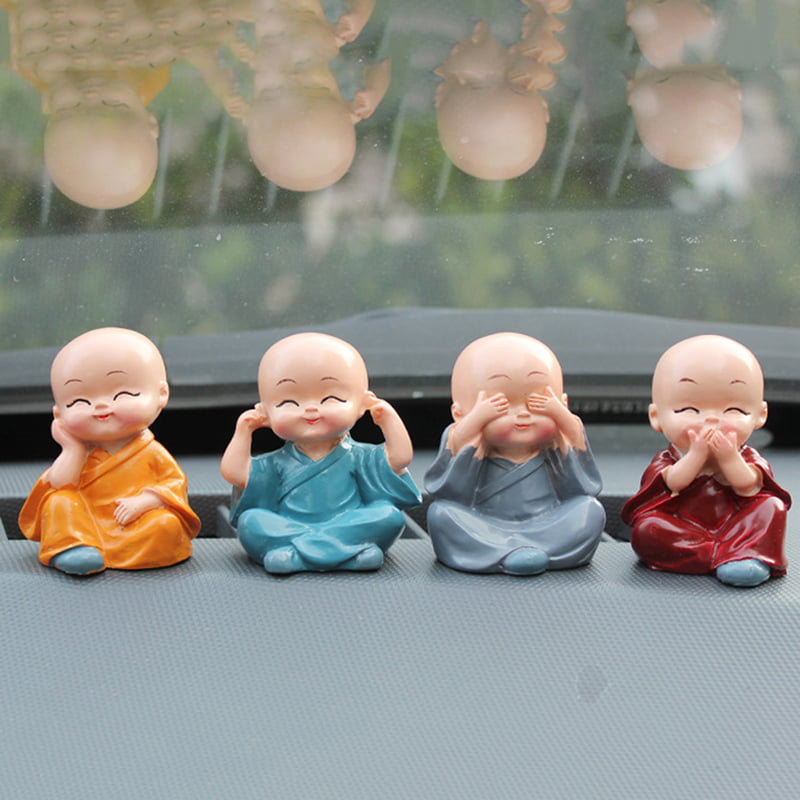 Bobble Maitreya Buddha Doll Car Dashboard Home Office Ornament #2 