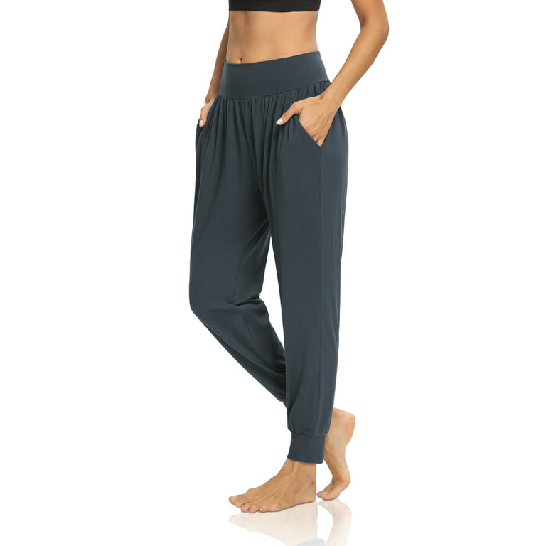 DIBAOLONG Womens Yoga Joggers Loose Workout Sweat Pants Comfy Lounge Pants  with Pockets
