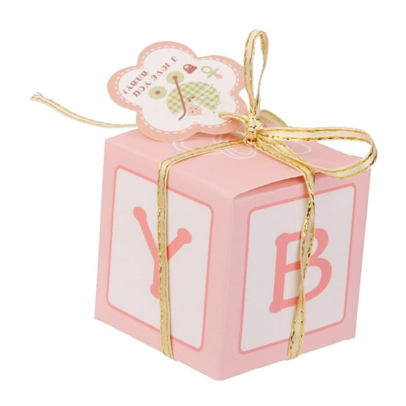 12pcs Cajas De Bomboniere De De  Con Bolsas De Colco Caja de embalaje de dulces de regalos