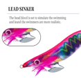 thumbnail image 2 of 10Uds. Plantilla De Calamar Luminosa, 19G, Hundimiento Lento, 3,5 #, Herramientas De Pesca Nocturna (Estilo C), 2 of 3