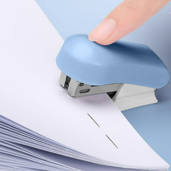 Vrorvz Effortless Mini Stapler Compact Labor Saving Binding Tool Organizes Paper Products with 26 6 Staples for Students Office and Home Daily Use