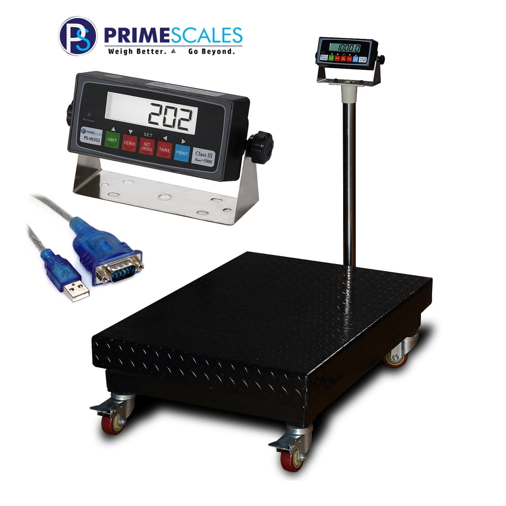 Prime Scales PSB1000 22x32 Inch 1000x0.1lb Bench Scale Floor Scales