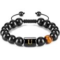 thumbnail image 1 of Tobillera de piedra negra, pulsera de cuentas de piedra negra, tobillera de piedras preciosas de piedra natural Wmkox8yii  fajkfhkj1042, 1 of 1