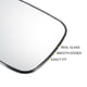 thumbnail image 4 of Reemplazo de vidrio del espejo retrovisor izquierdo 1 pieza, vidrio blanco calefaccionado con respaldo, compatible con Honda Accord 2003-2007, 4 of 6