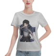 thumbnail image 1 of Women's Basic Short Sleeve T-Shirt Attacking Giant Levi Ackerman, 1 of 6
