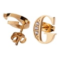 thumbnail image 2 of Aretes Mujer LuckyLy, Inicial Letra A, Acero Inoxidable con Oro 18k y Zirconia Cúbica, Modelo Tina dorado UNITALLA, 2 of 7
