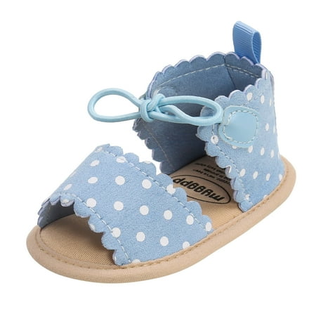 

adviicd Baby Shoes 0-3 Months White Toddler Sandals Summer Light Baby Shoes Boys Girls Beach Shoes Soft Bottom Sandale Running Walking Blue 11\0-6M