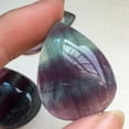 thumbnail image 5 of EOEMY Natural Colorful Fluorite Gemstone Quartz Crystal Pendant Unisex Chakra Charms, 5 of 9