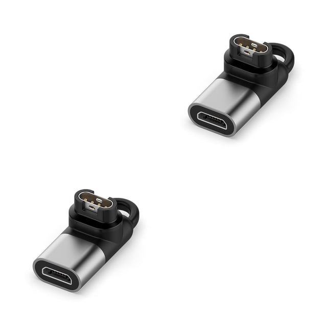 Methold Adaptador de Reutilizable Profesional Cabeza doblada de 90 grados TPU Convertidor de carga reemplazable Accesorios Gris Micro Micro gris 2piezas