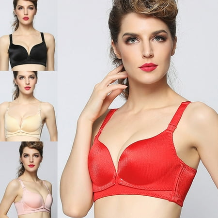 

Maternity Nursing Bras Wireless Front Open Clip Breathable Elastic Body Shaper Bra New