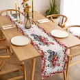 thumbnail image 3 of Roses Valentine's Day Table Runner 60 Inches Long Farmhouse Dress Scarves, Romantic Spring Floral Farmhouse Dining Tablerunner for Coffee Table/Kitchen Island/Party Décor, 13" x 60", 3 of 8