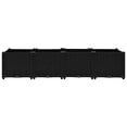 thumbnail image 4 of vidaXL 63" x 15.7" x 15" Black Polypropylene Planter Boxes, 4 of 7